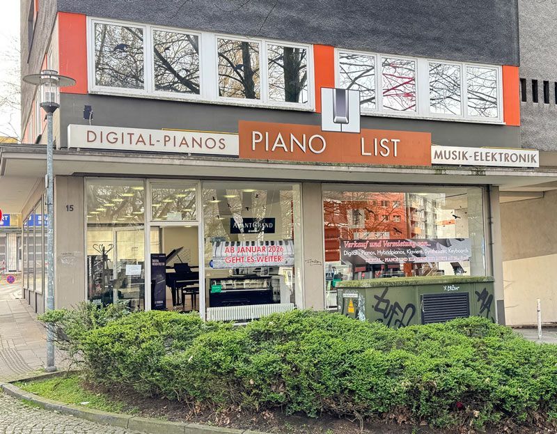 Ladenlokal Piano List